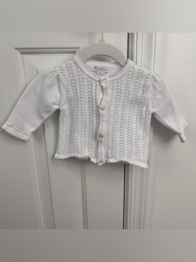 Kissy Kissy cardigan 0-3m NWOT